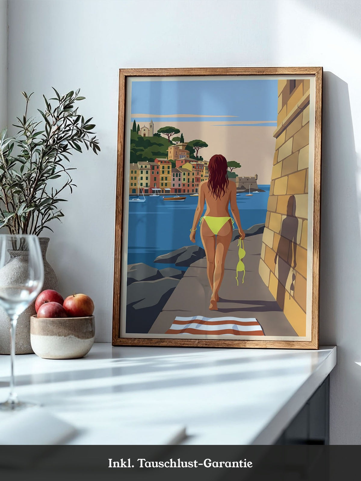 Strand Frau Blick Meer
