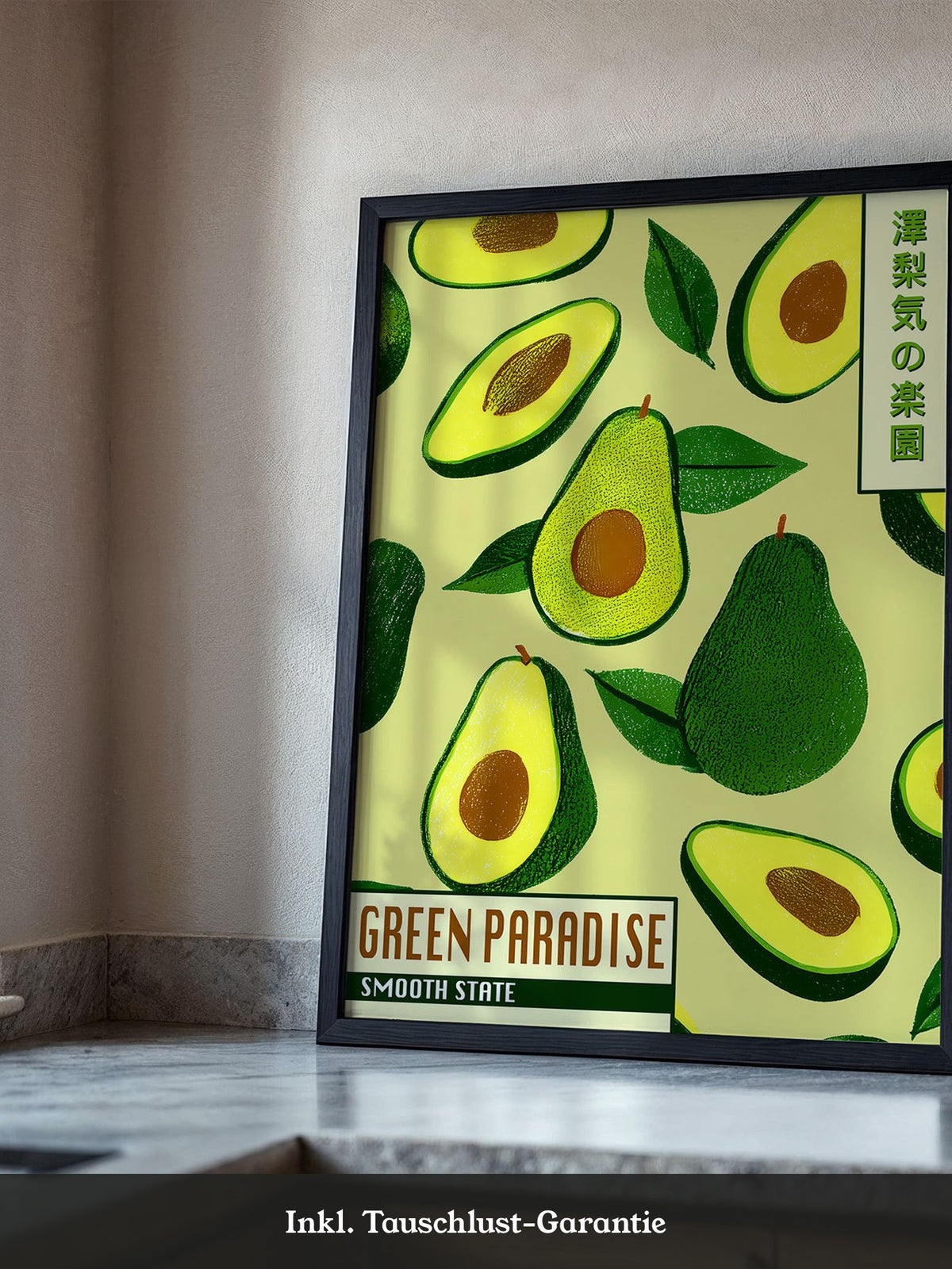 Avocado Illustrativ Retrodesign
