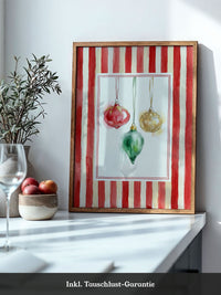 Weihnachtsornamente Aquarell