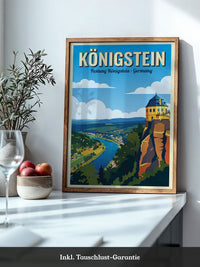 Königstein Festung Panoramablick