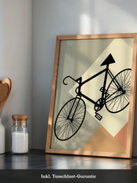 Fahrrad Silhouette geometrisch