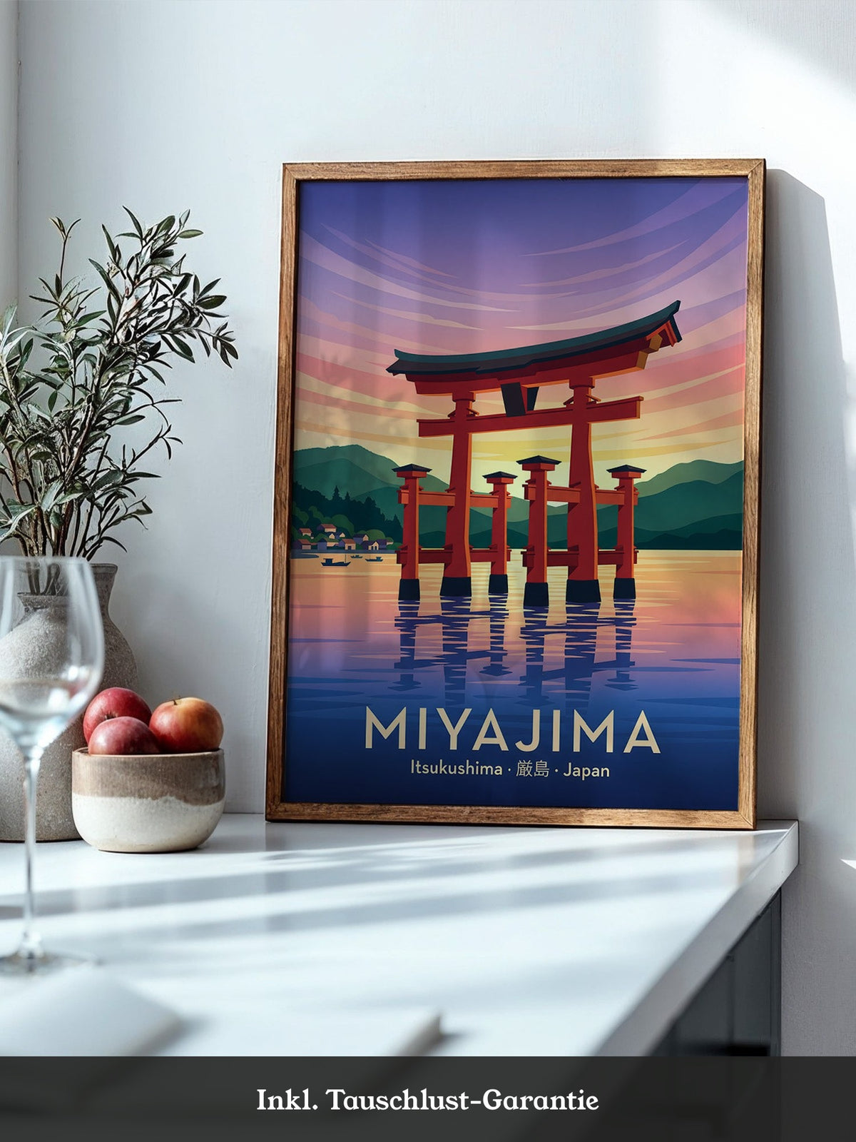 Miyajima Torii Wasserfarben