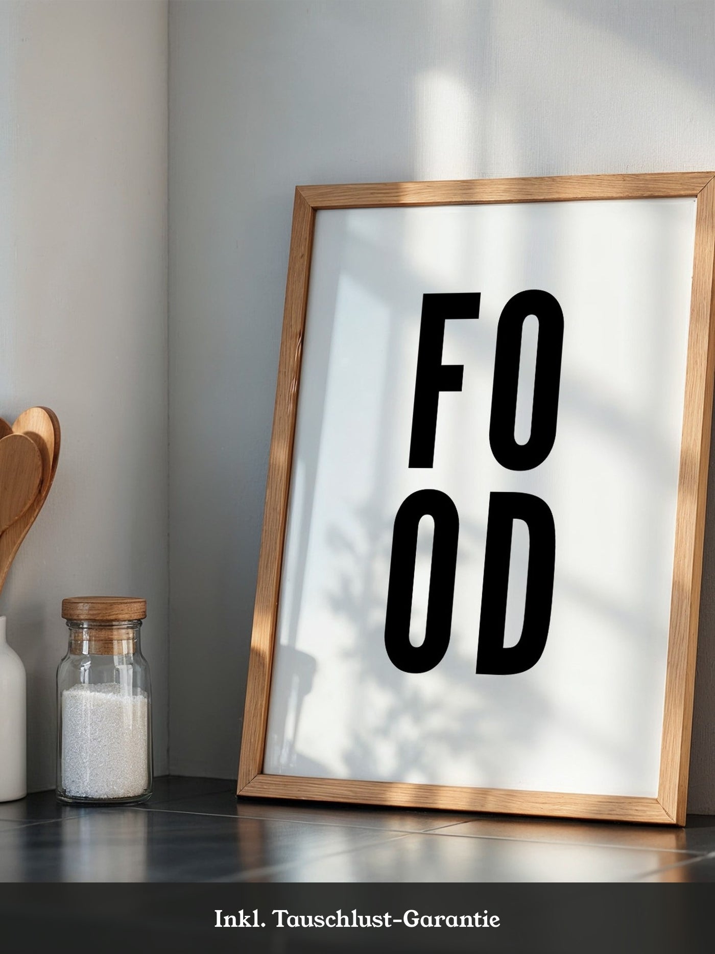 Food Buchstaben vertikal