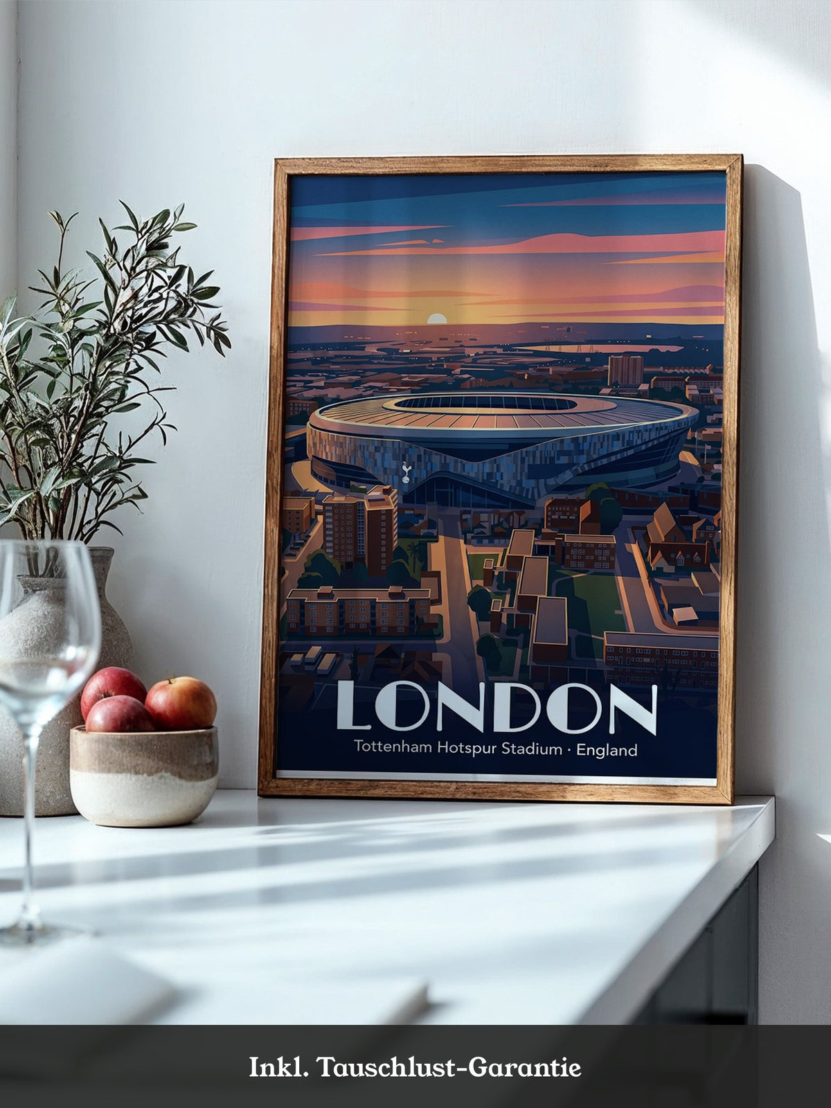 Tottenham Stadion Sonnenuntergang