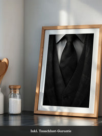 Eleganter Anzug Textur schwarz