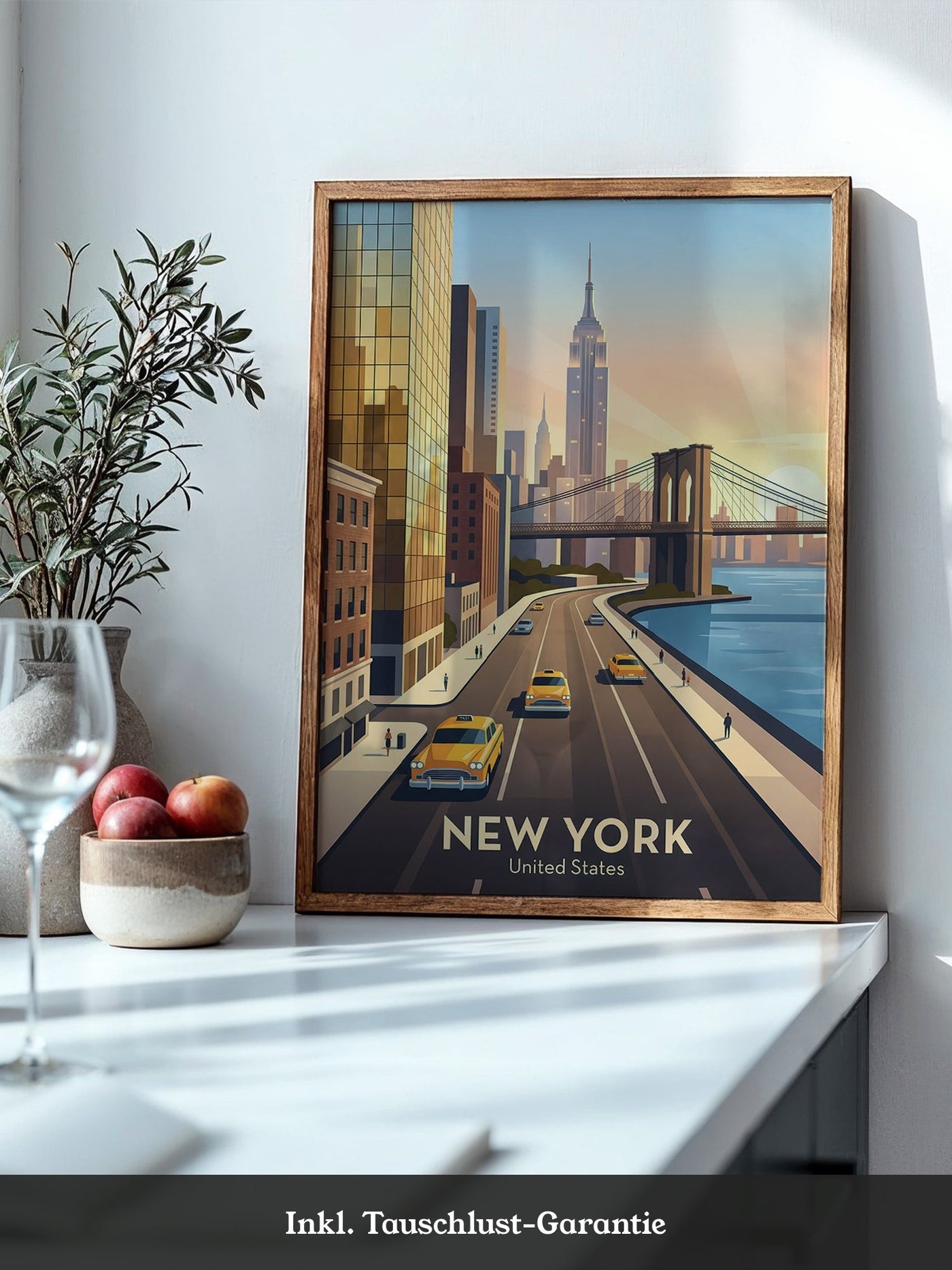 Brooklyn Bridge Retro-Stil