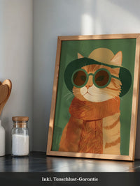 Katzenmode Retro chic