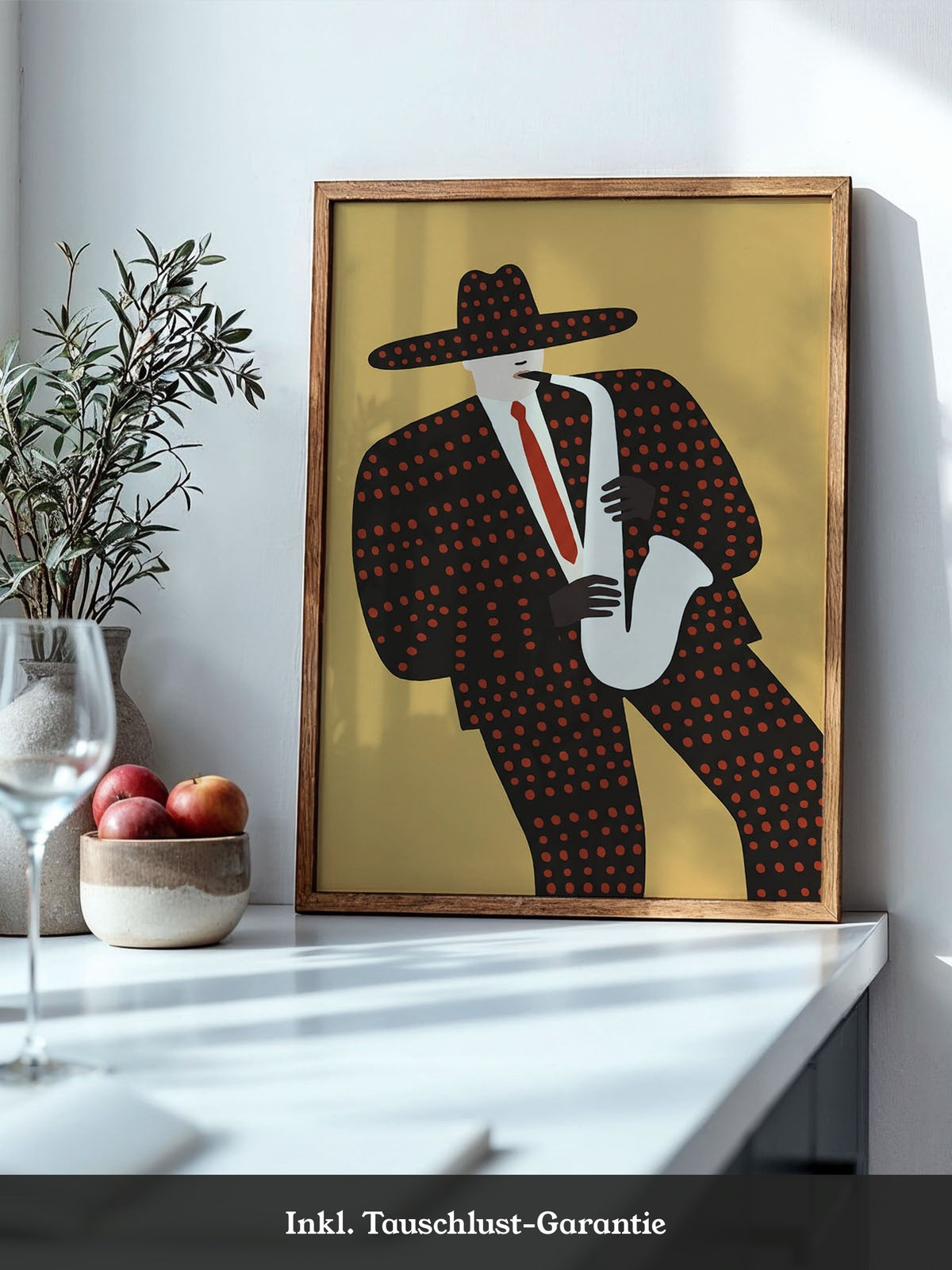 Saxophonist Retro Illustration