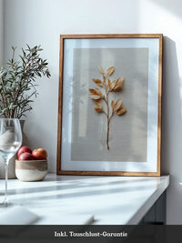 Goldene Blätter Beige Hintergrund