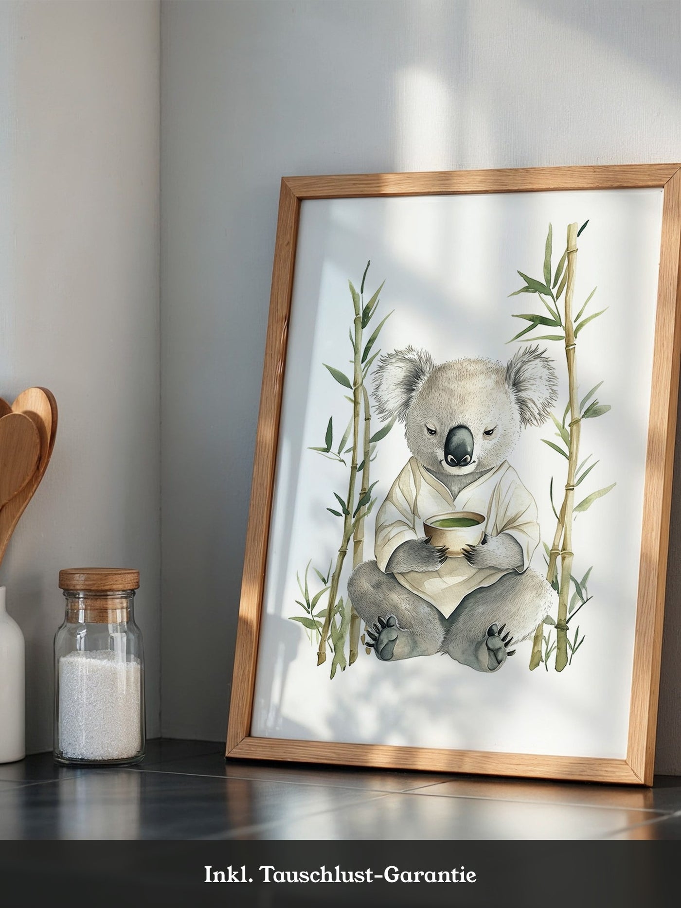 Koala Teezeremonie Aquarell