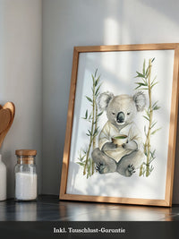 Koala Teezeremonie Aquarell