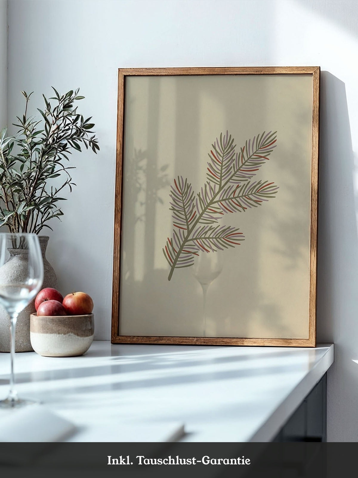 Minimalistisches Tannenzweig