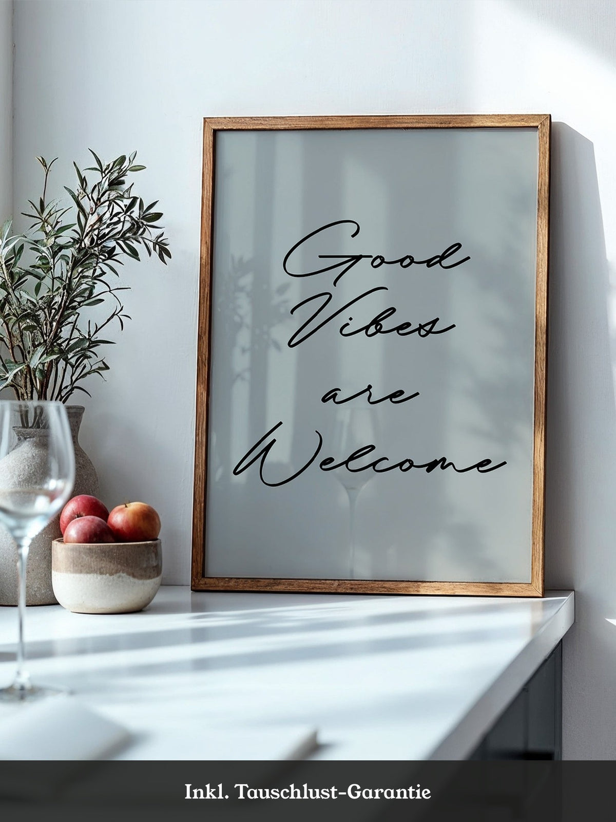 Schriftzug Good Vibes modern