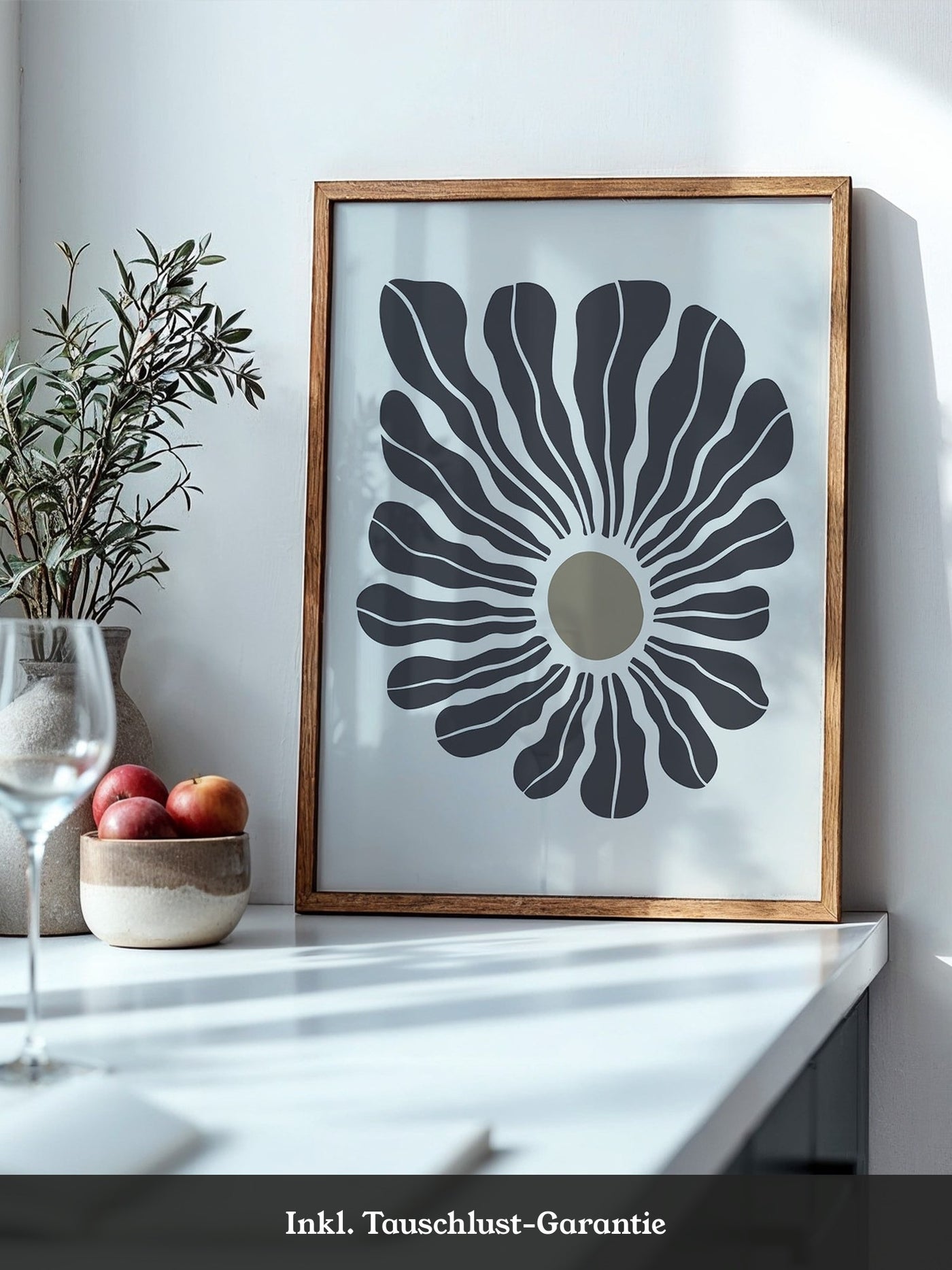 Abstrakte Blume wellig