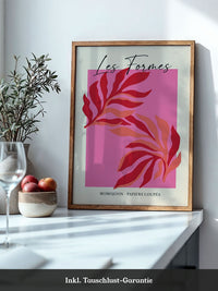 Abstrakte Blätter Rosa