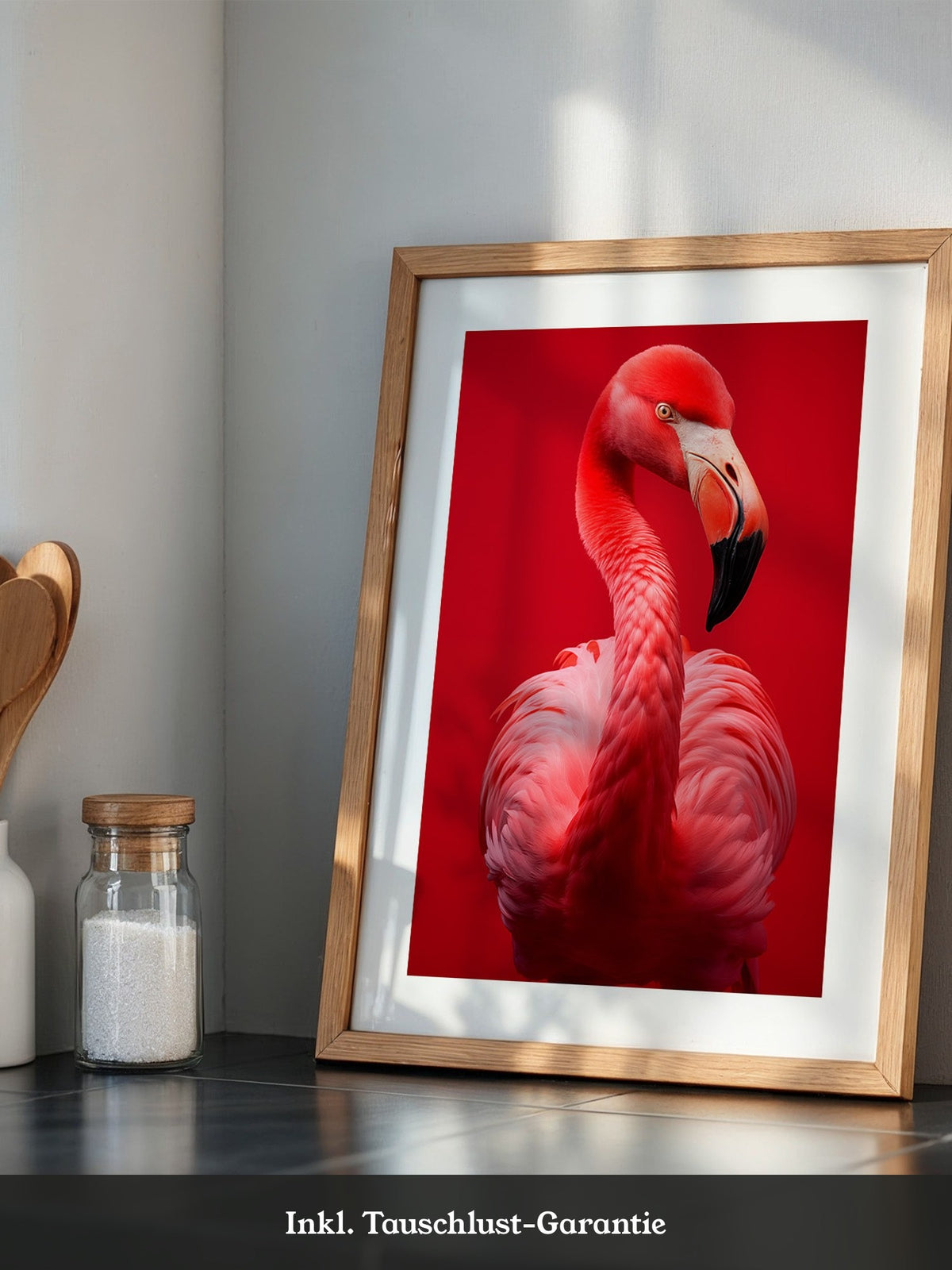 Flamingo Rot Portrait