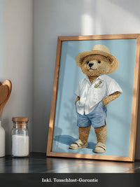 Teddybär Sommerlook blau