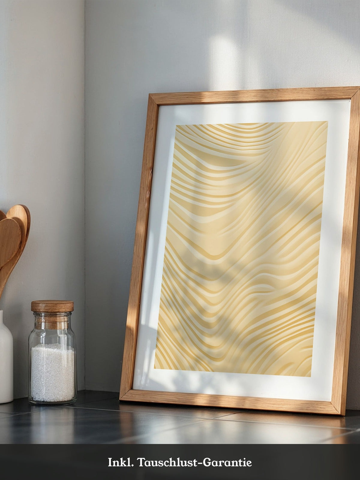 Wellenstruktur Beige