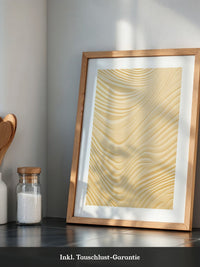Wellenstruktur Beige