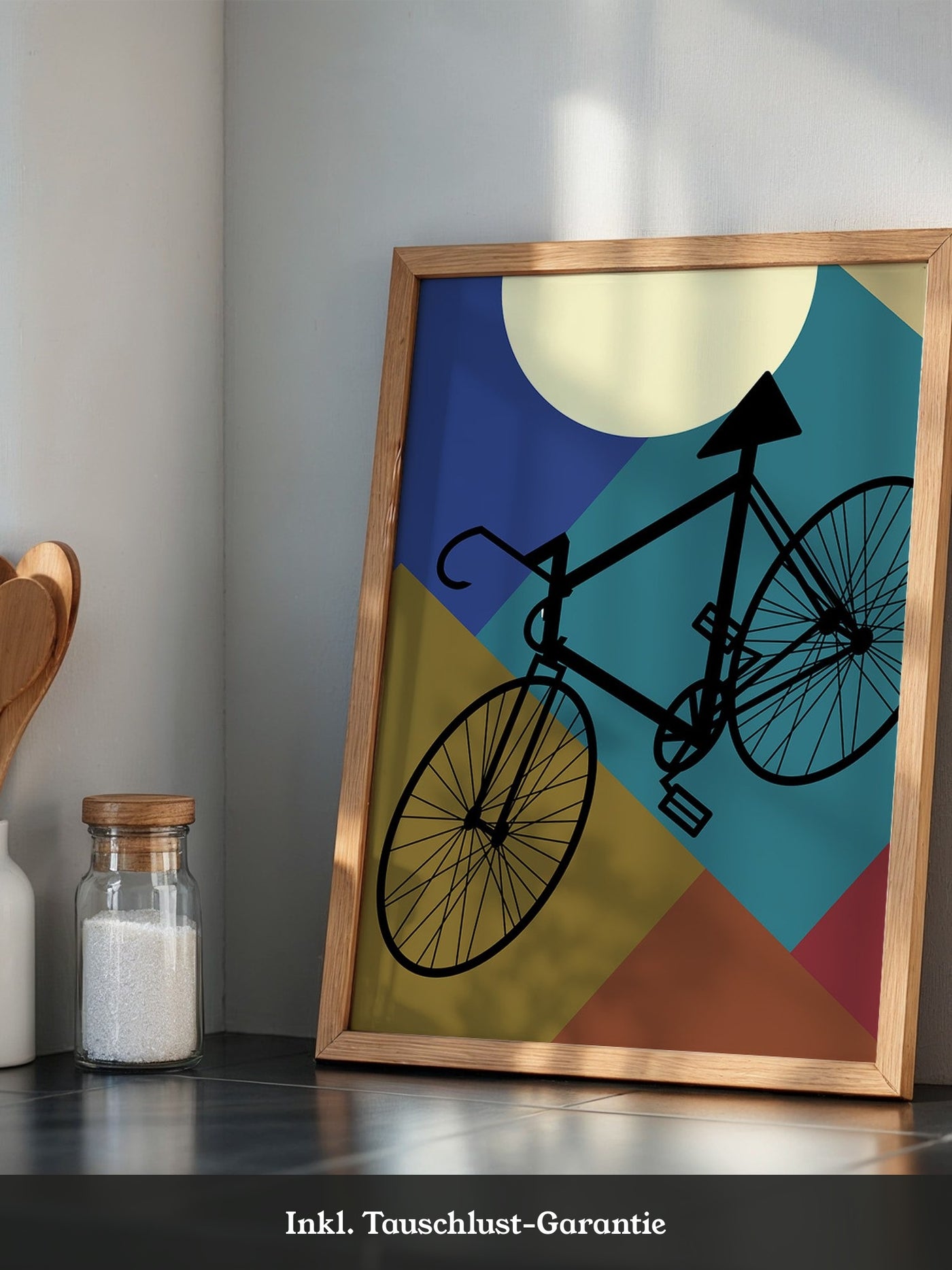 Fahrrad geometrisch bunt