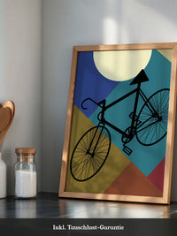 Fahrrad geometrisch bunt