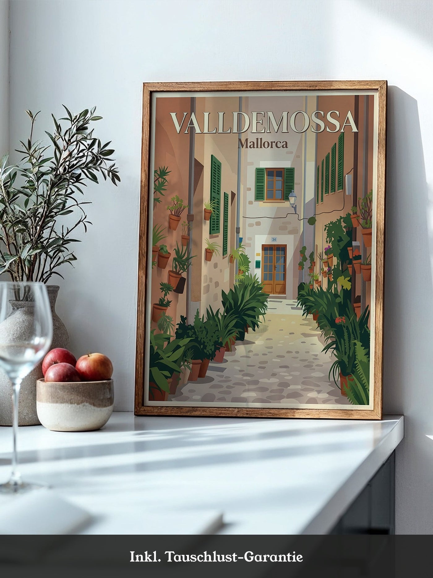 Valldemossa Pflastergasse Pflanzen