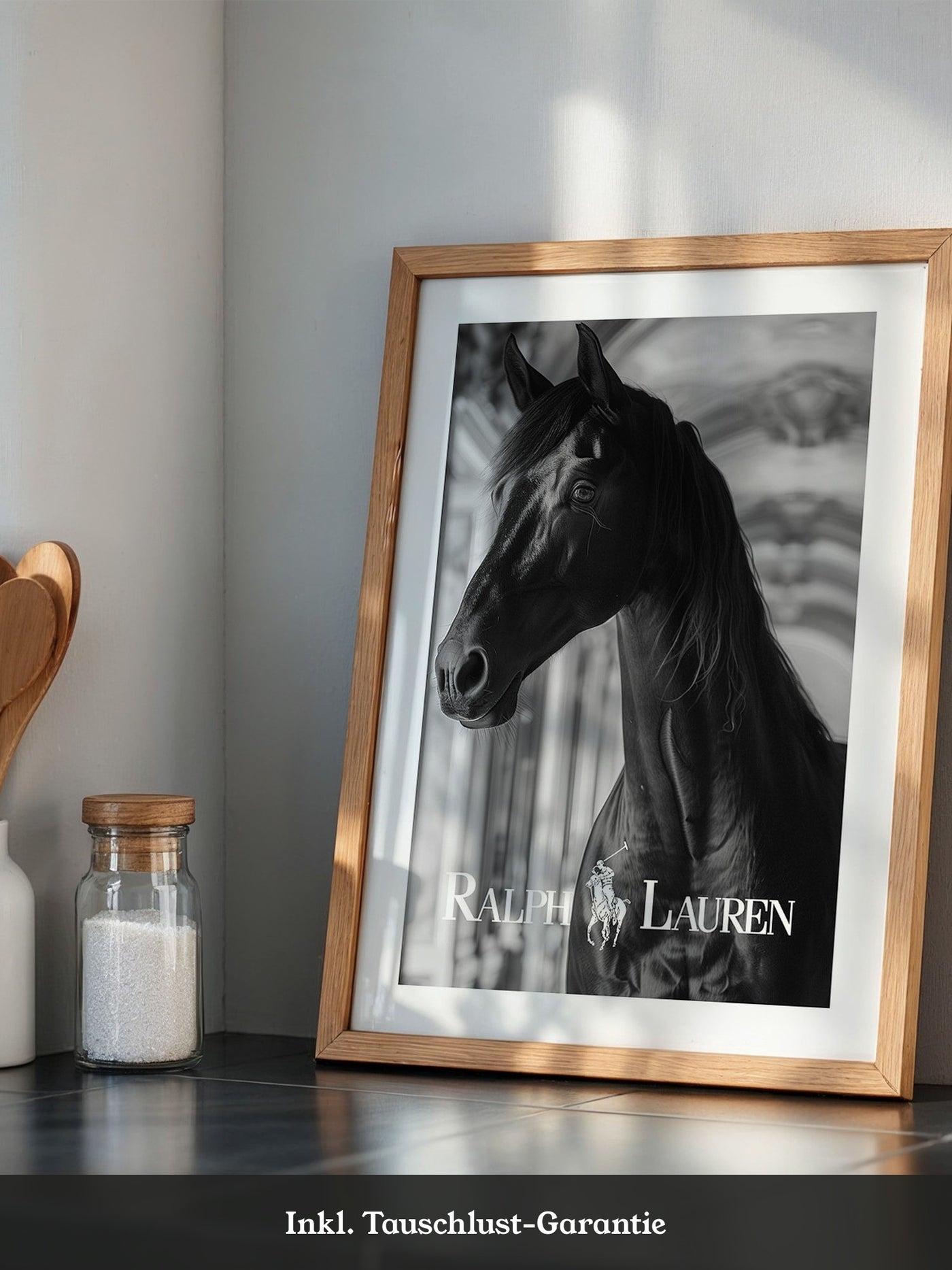 Schwarzes Pferd edel