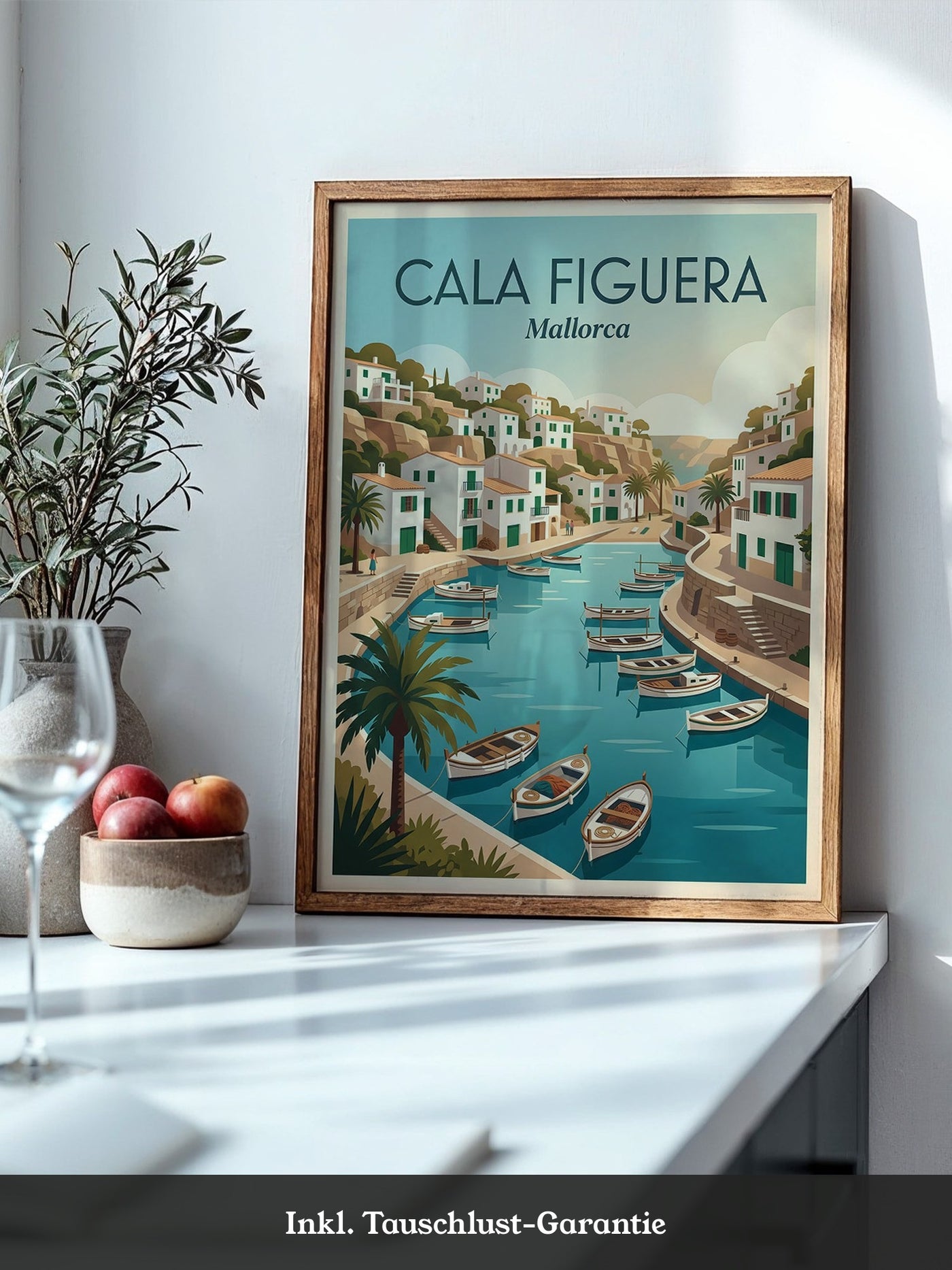 Hafenidylle Mallorca Vintage Stil