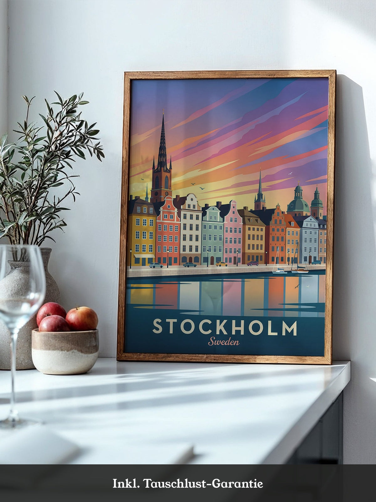 Stockholm Skyline Farbenpracht
