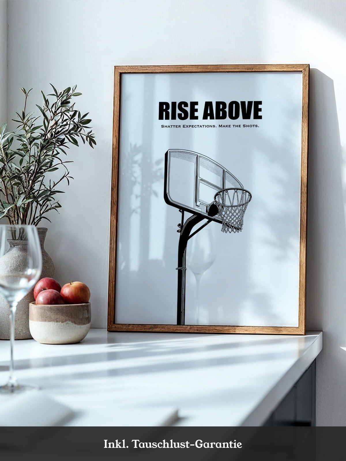 Basketballkorb Schwarzweiß