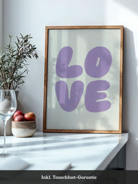 Love Typografie Lila
