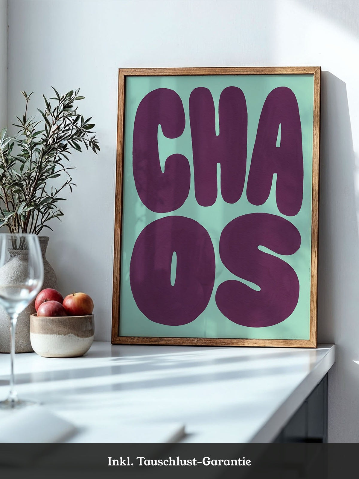 Chill Vibes Poster Minze