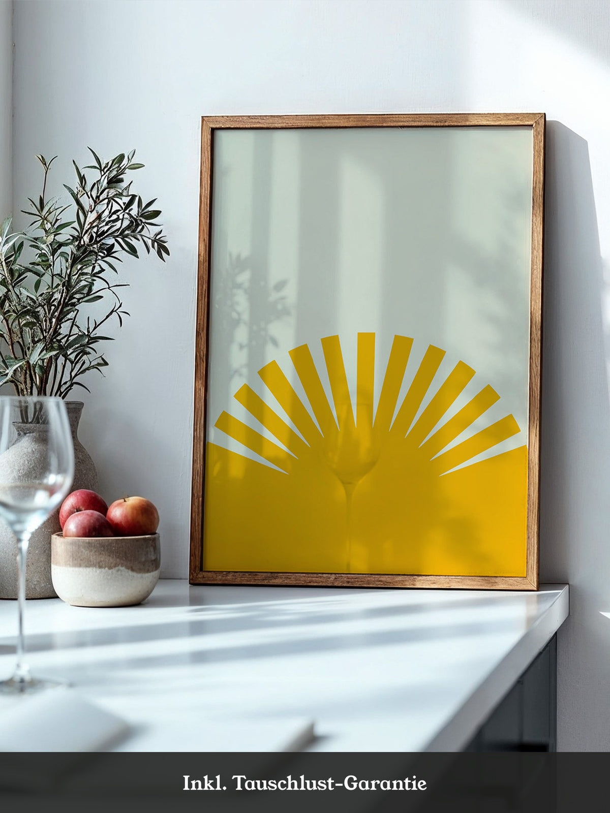 Sonnenaufgang Grafik minimalistisch