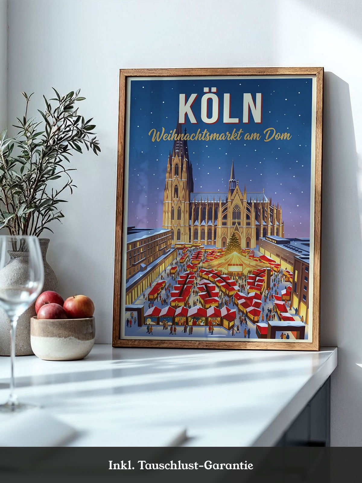 Weihnachtsmarkt Nachtansicht