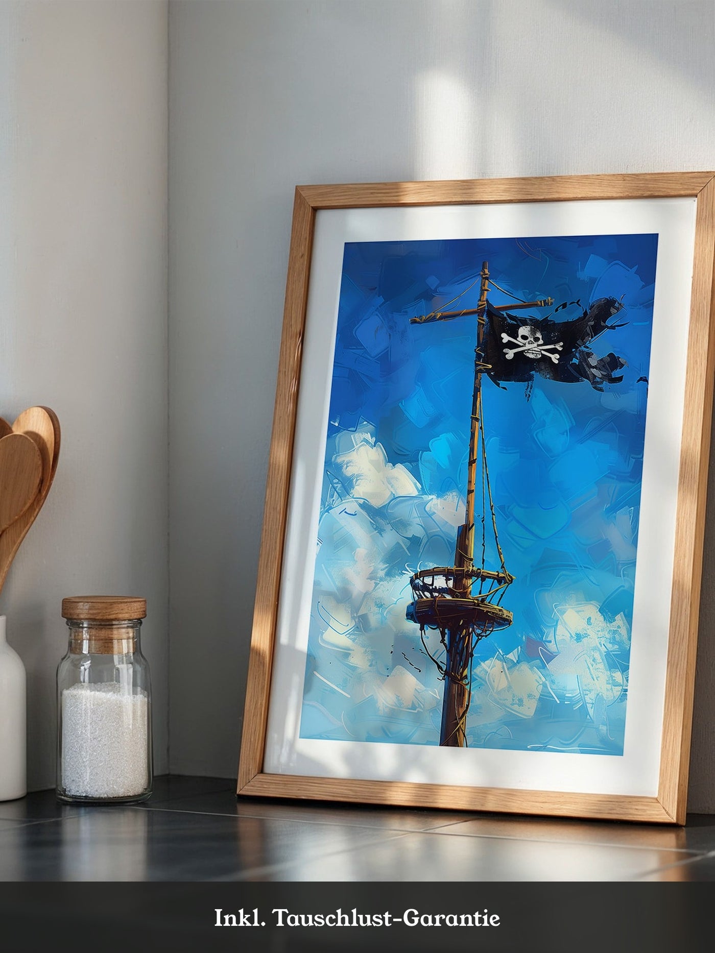 Piratenschiff Mast Wellenhimmel