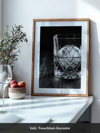 Tumbler Glasgeometrie Schwarzweiß