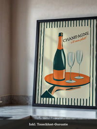 Champagner Retro Stil