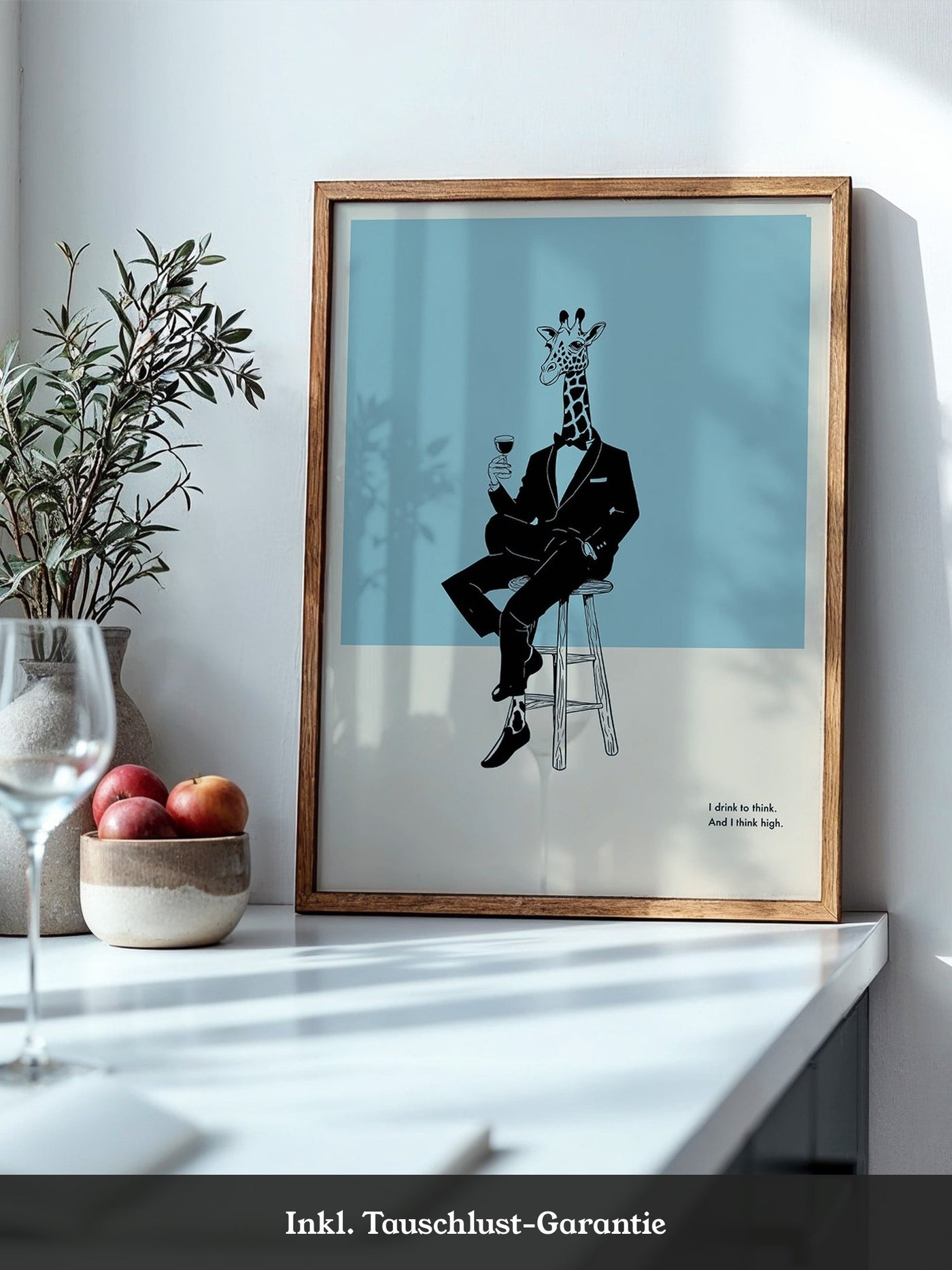 Giraffe Anzug Minimalistisch