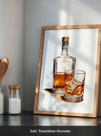 Whiskeyflasche Grafik Retro