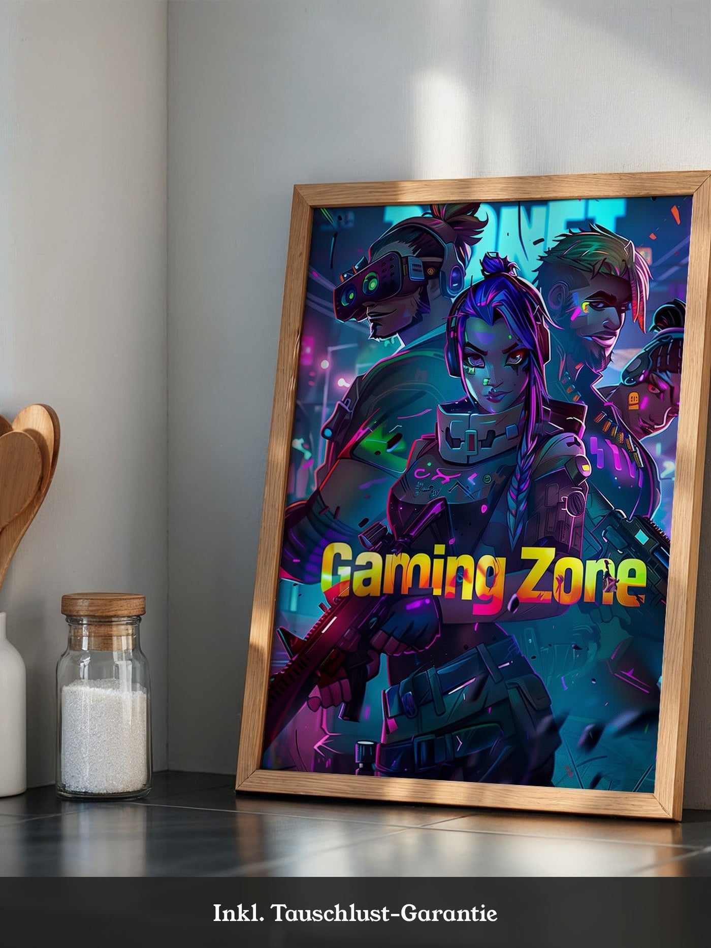 Gaming Charaktere Neonfarben