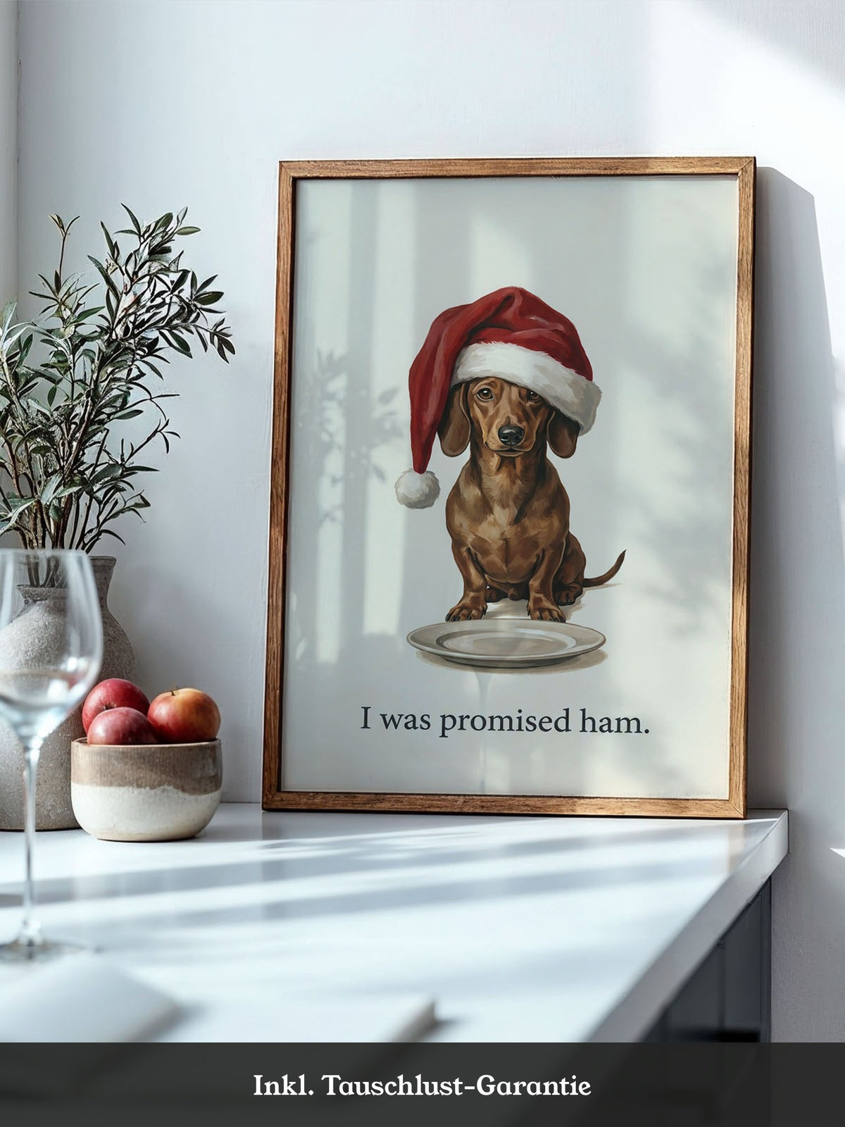 Dackel Weihnachtsfantasie