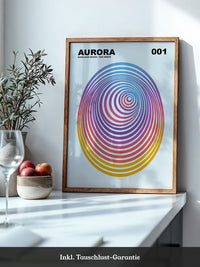 Vibrierende Spiralen Regenbogen