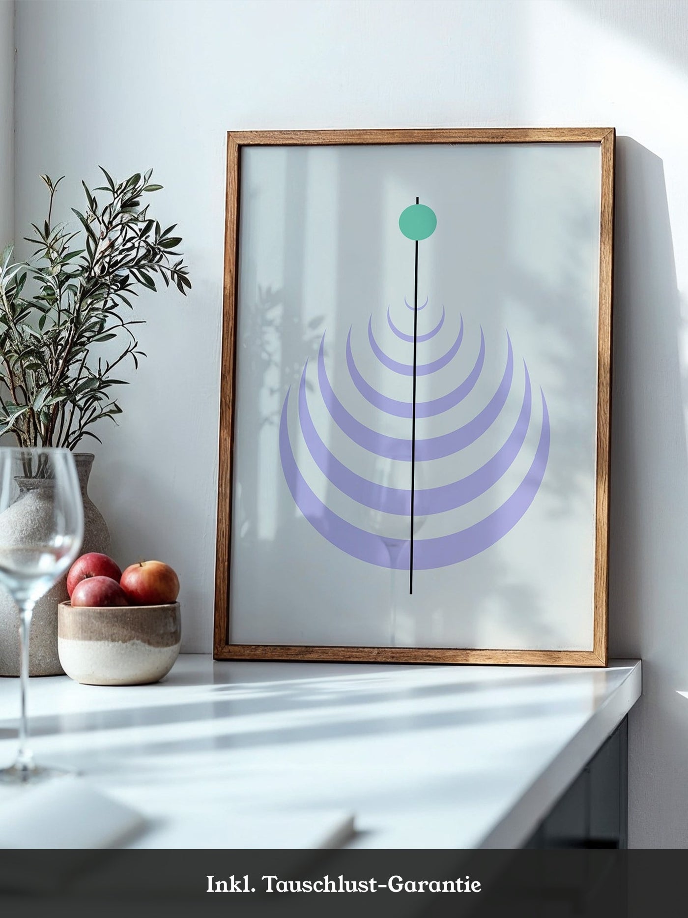 Linienkreis Minimalismus Pastell