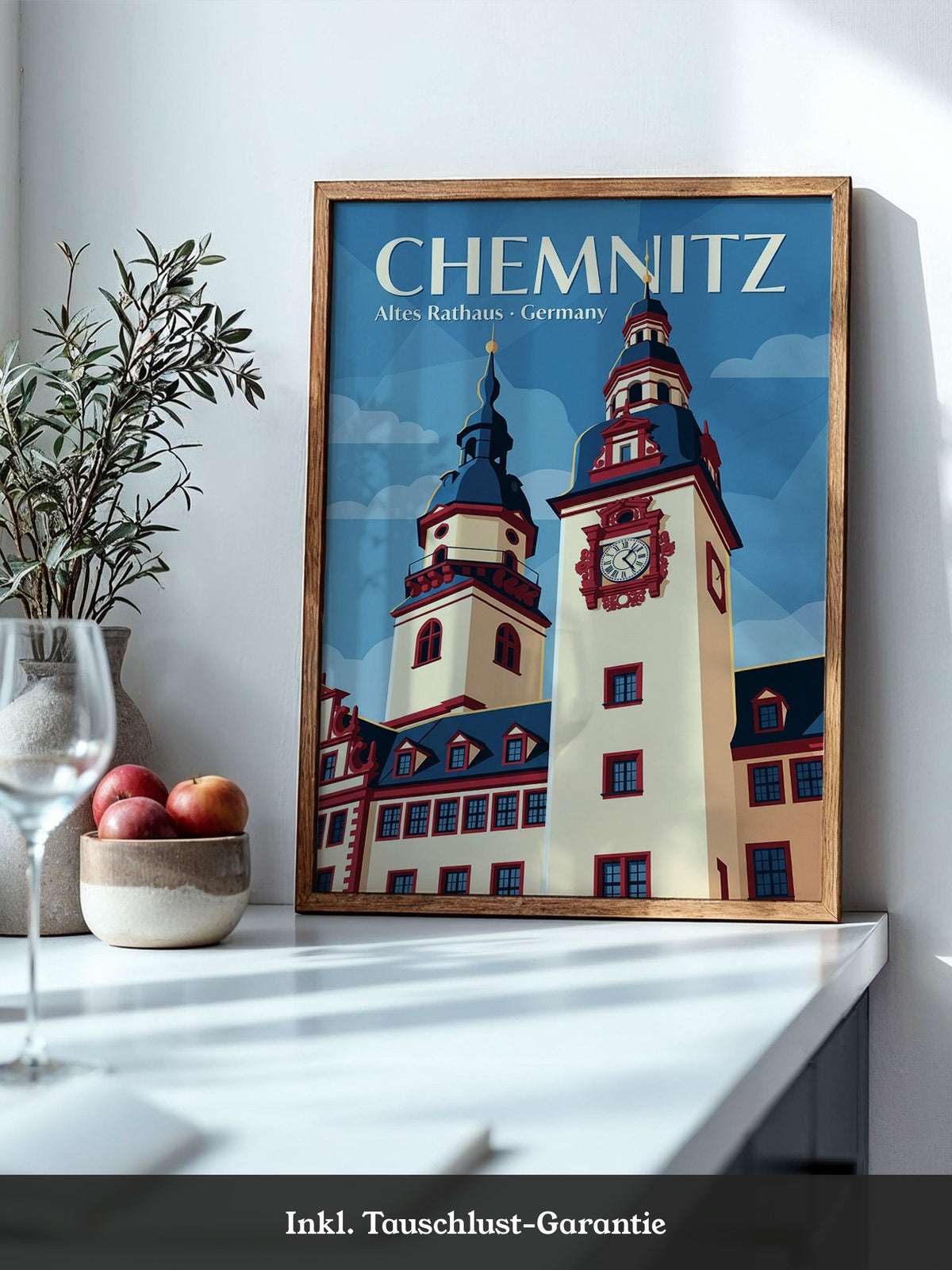 Chemnitzer Rathaus Vintage-Stil