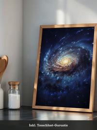 Galaxie Spiralstruktur blau