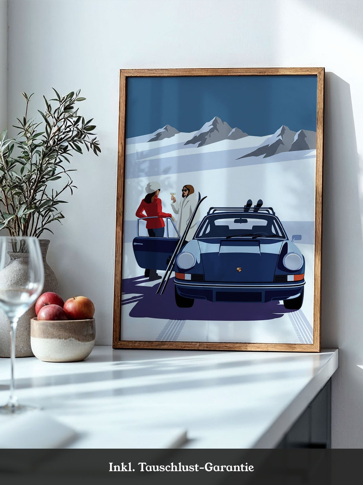 Bergspa Wintersport Illustration
