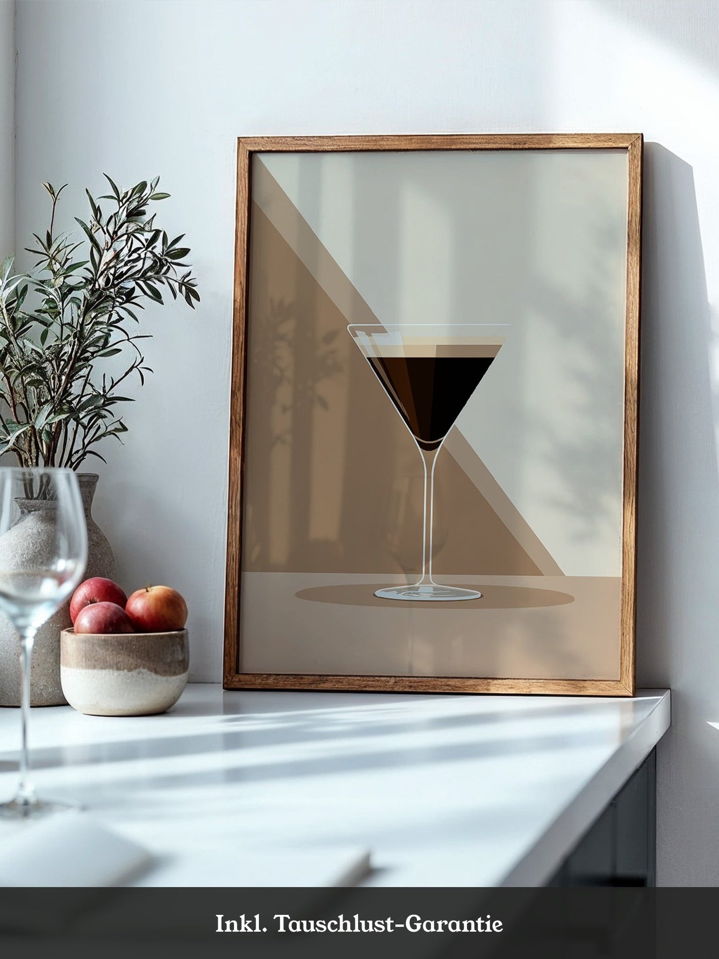 Espresso Martini grafisch stilisiert
