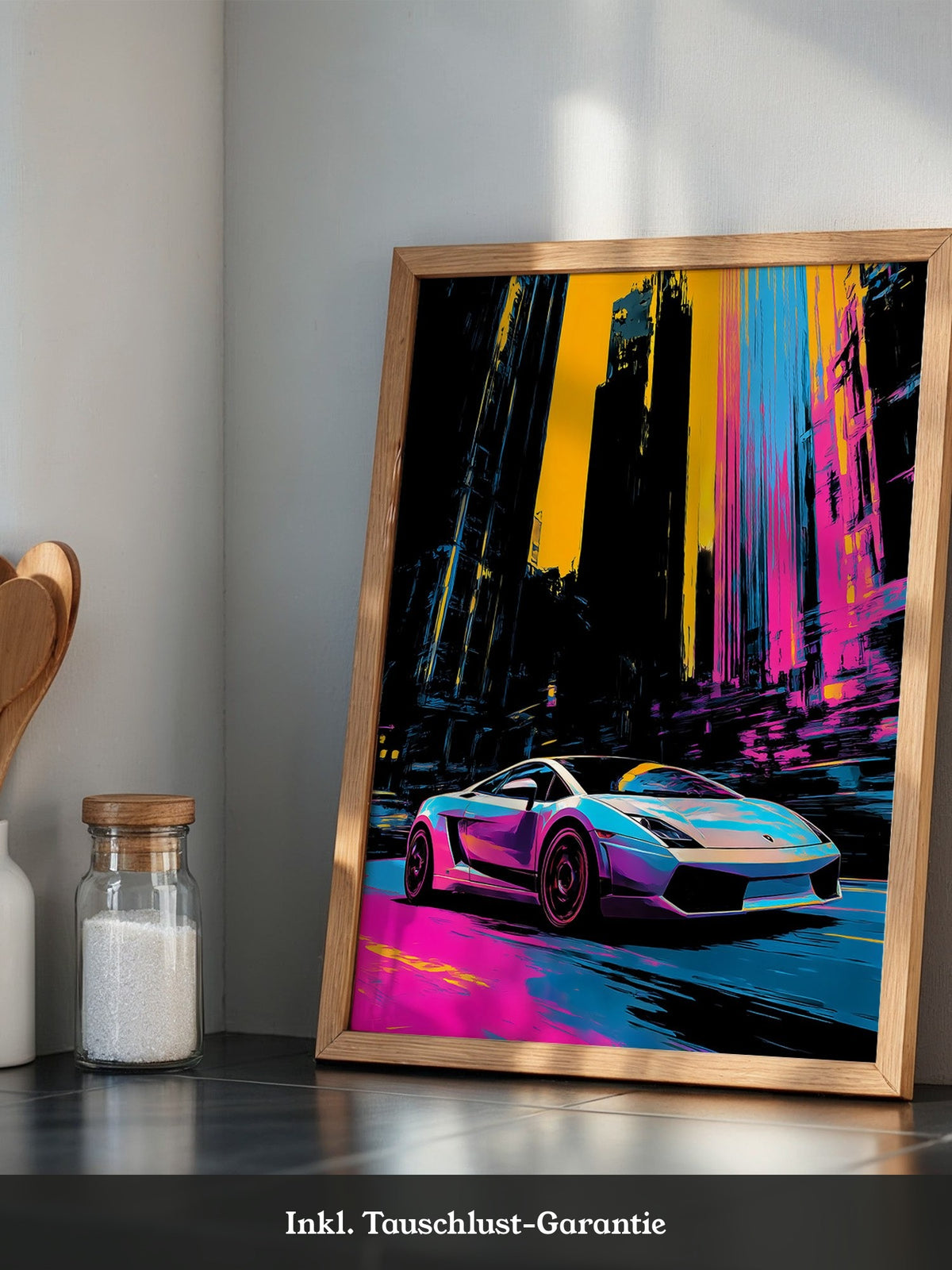 Sportwagen Neon Stadtfarben