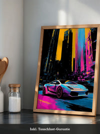 Sportwagen Neon Stadtfarben