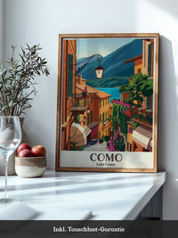 Como See Gasse farbenfroh